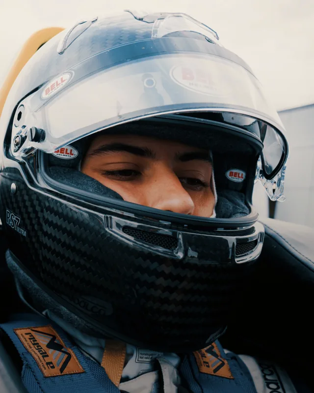 Pablo Jaime in the cockpit